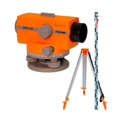 Изображение - Оптический нивелир Геокурс GTX 132 + штатив + рейка 4 м - geokurs-online.kz